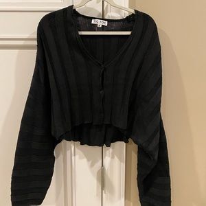 Lazy Days Crop Cardigan (Dolls Kill)